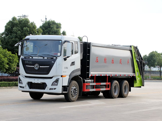 18方東風天龍KL新款壓縮式垃圾車圖片2