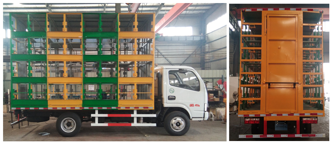 不帶生活間4層，兩邊固定意蜂箱64箱